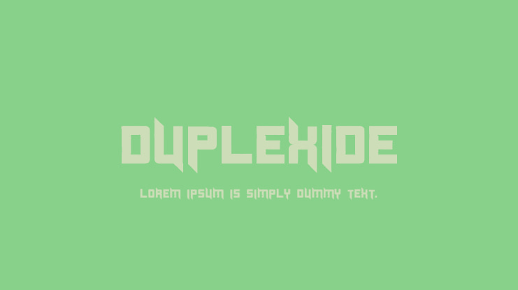 Duplexide Font