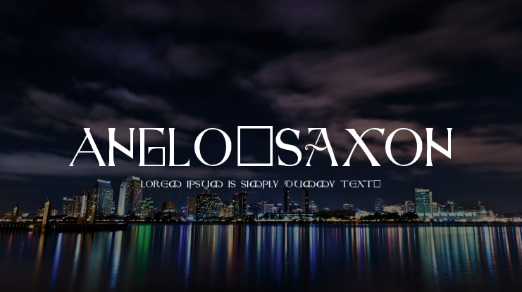 Anglo-Saxon Font