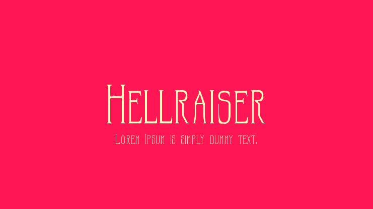 Hellraiser Font Family