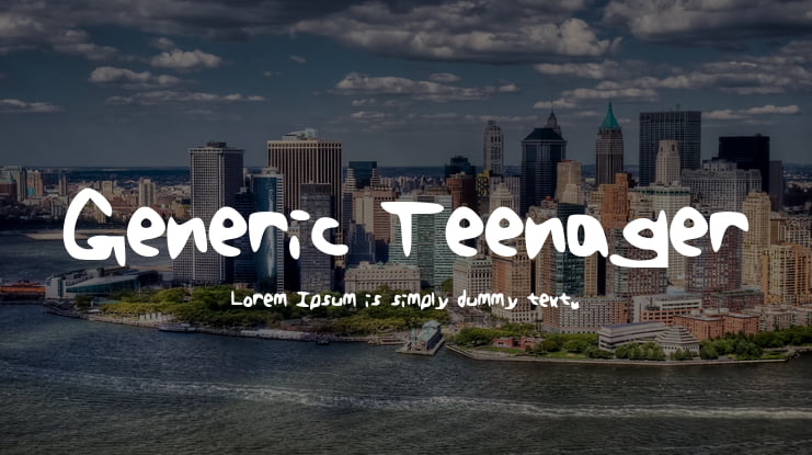 Generic_Teenager Font