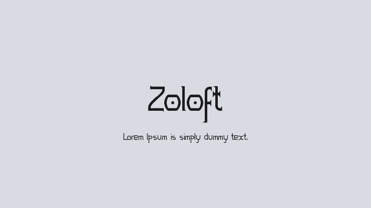 Zoloft Font Family