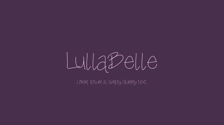 LullaBelle Font