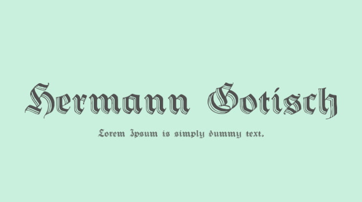 Hermann Gotisch Font Family