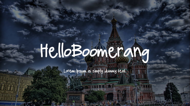 HelloBoomerang Font