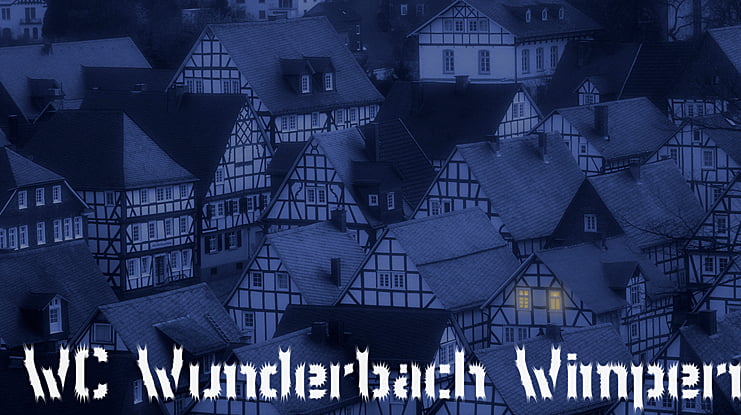 WC Wunderbach Wimpern Bta Font Family