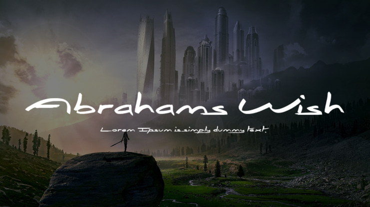 Abrahams Wish Font