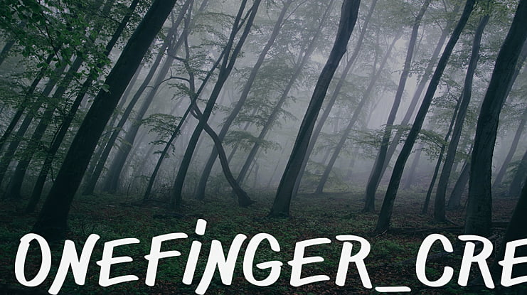 ONEFINGER_CRE Font