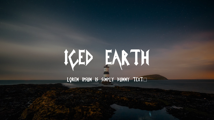 Iced Earth Font