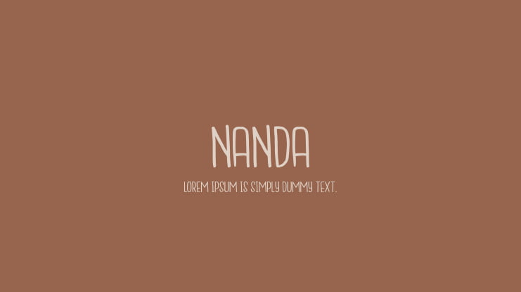 NANDA Font