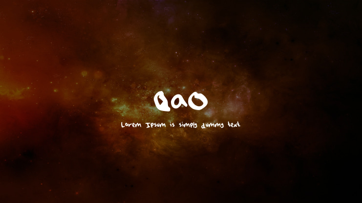 QaO Font