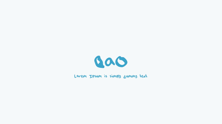 QaO Font