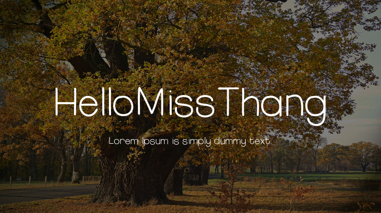 HelloMissThang Font