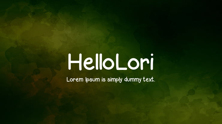 HelloLori Font