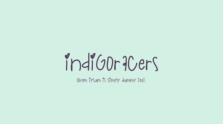 IndigoRacers Font
