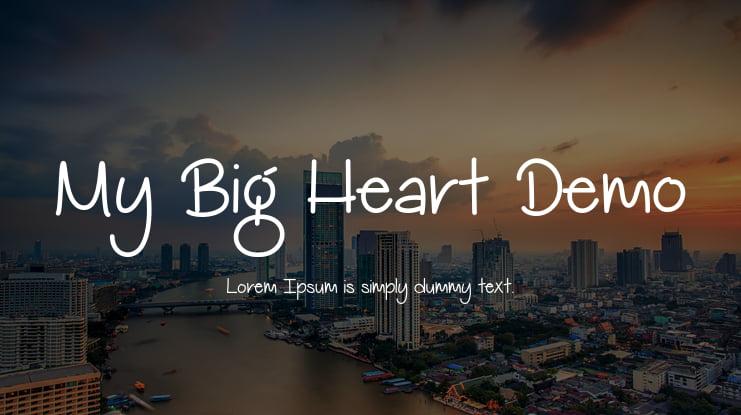 My Big Heart Demo Font