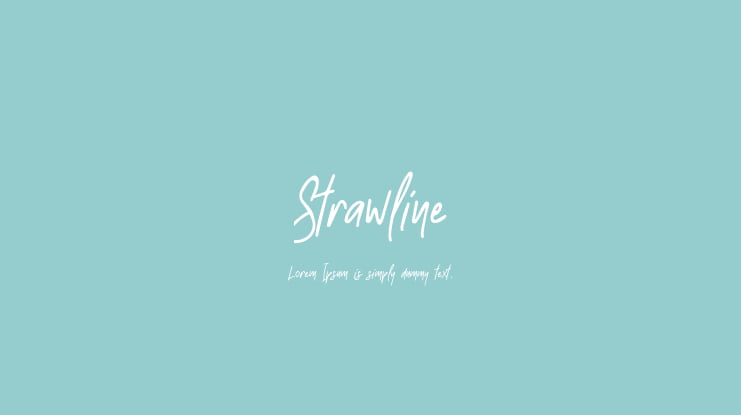 Strawline Font