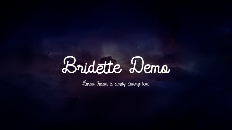 Bridette Demo Font