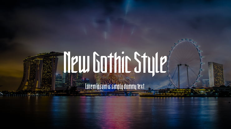 New Gothic Style Font