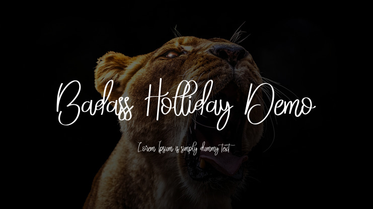 Badass Holliday Demo Font