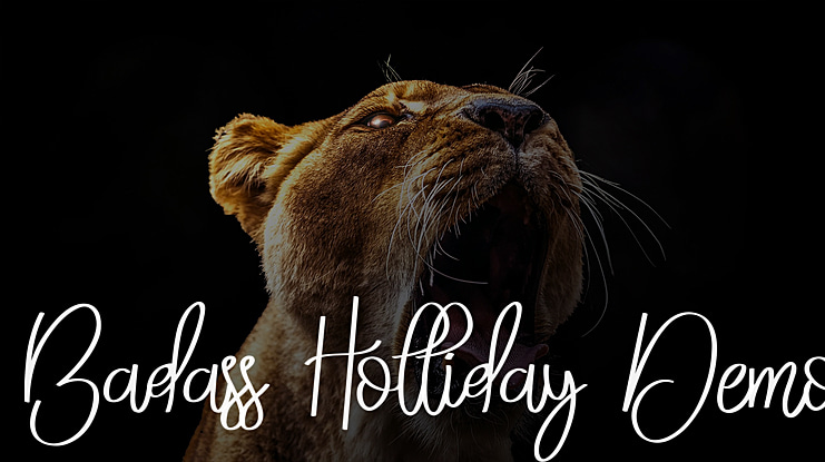 Badass Holliday Demo Font