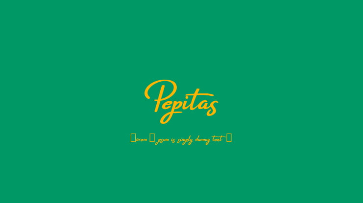 Pepitas Font