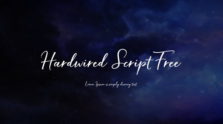 Hardwired Script Free Font