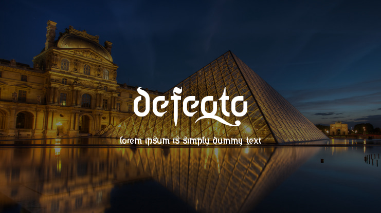 Defeqto Font
