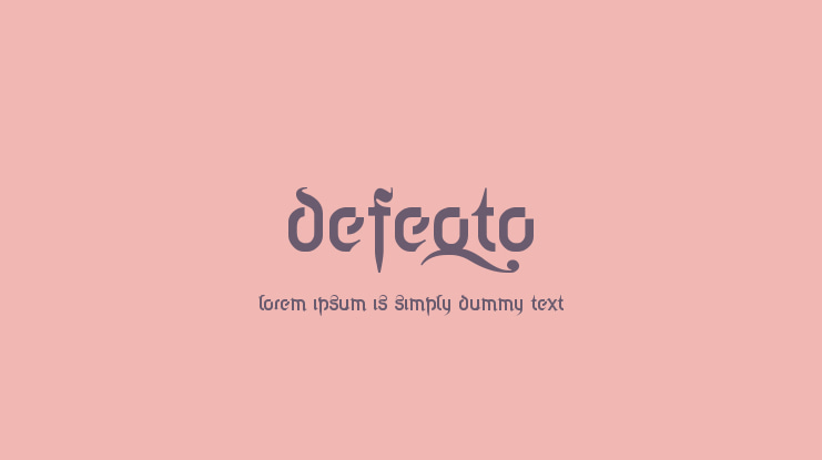 Defeqto Font