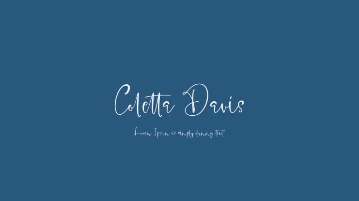 Coletta Davis Font