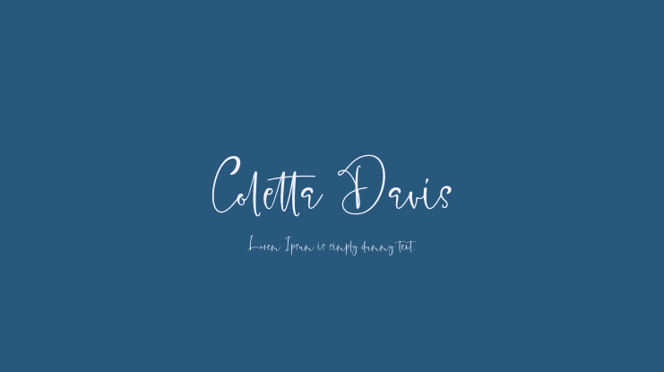 Coletta Davis Font