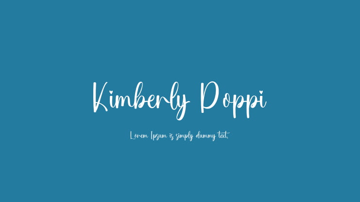 Kimberly Poppi Font