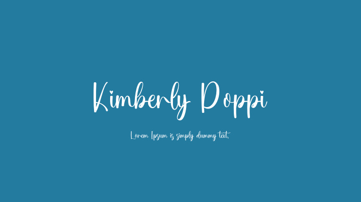 Kimberly Poppi Font