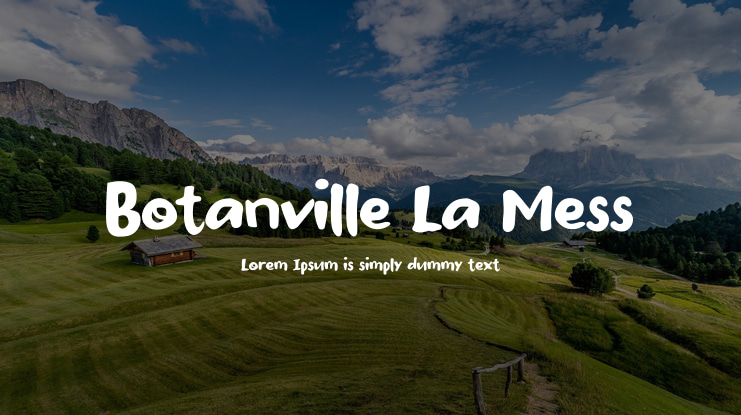 Botanville La Mess Font