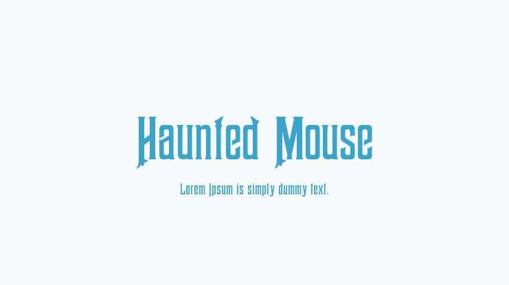 Haunted Mouse Font