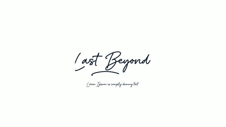 Last Beyond Font