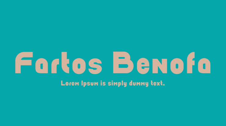 Fartos Benofa Font