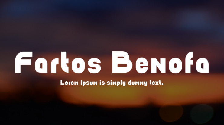 Fartos Benofa Font