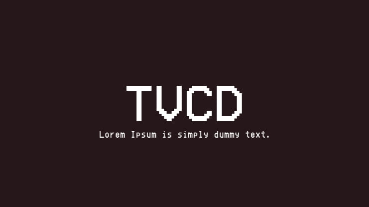 TVCD Font