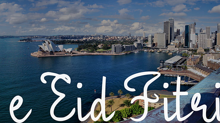 e Eid Fitri Font