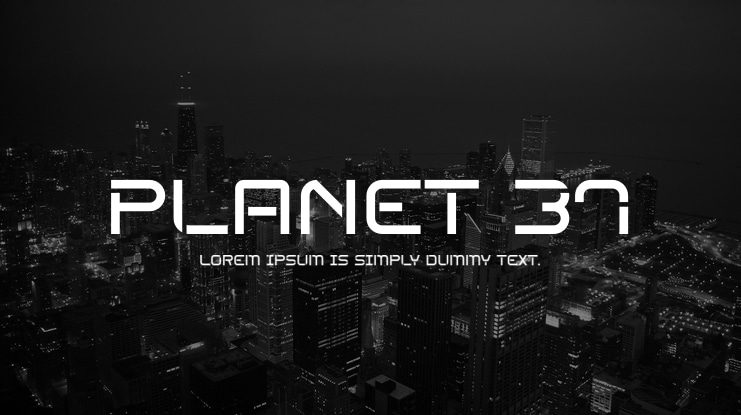 Planet 37 Font