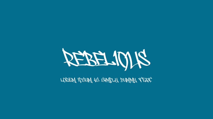 REBELIOUS Font