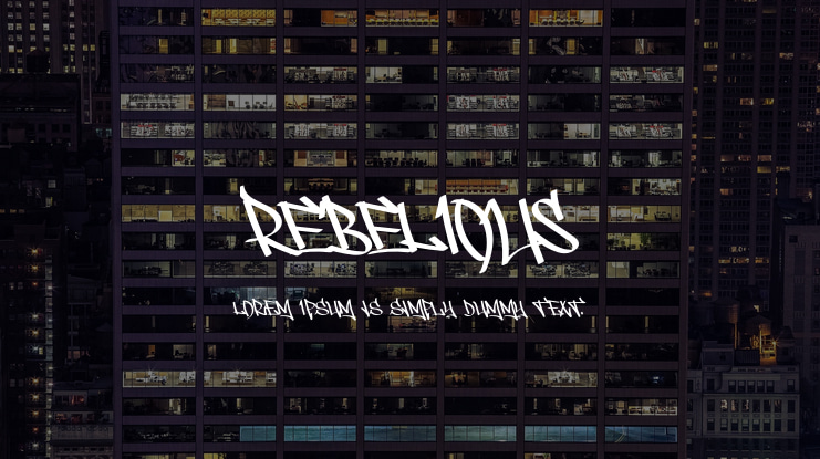 REBELIOUS Font