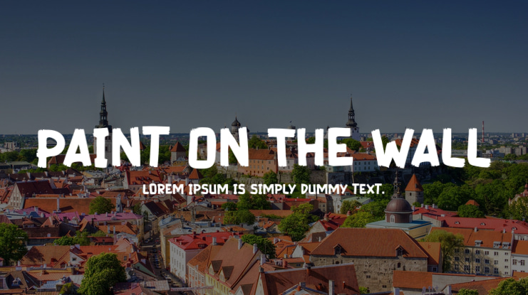 Paint On The Wall Font