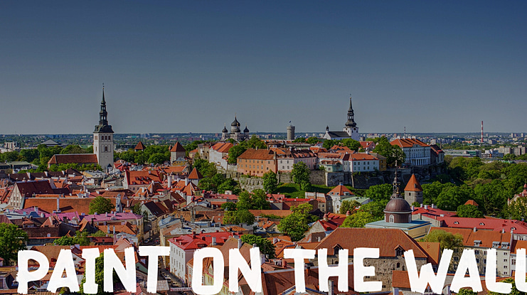 Paint On The Wall Font