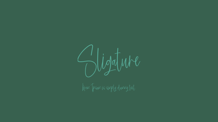 Sligature Font