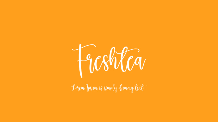 Freshtea Font
