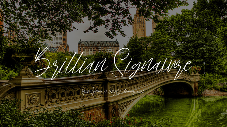 Brillian Signature Font