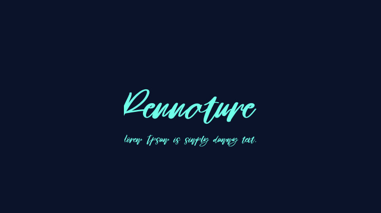 Pennature Font