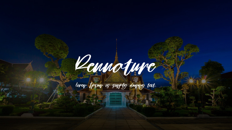 Pennature Font