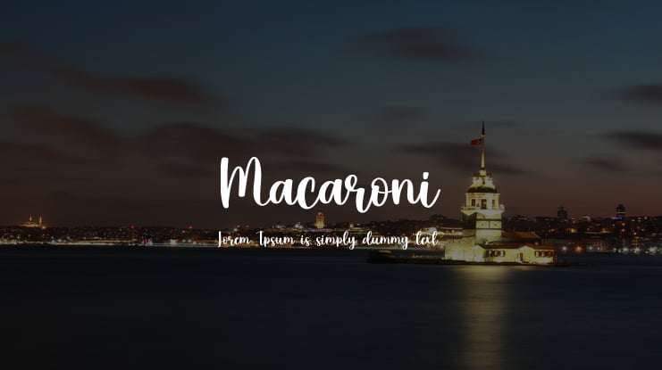 Macaroni Font